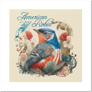 American Robin Posters and Art